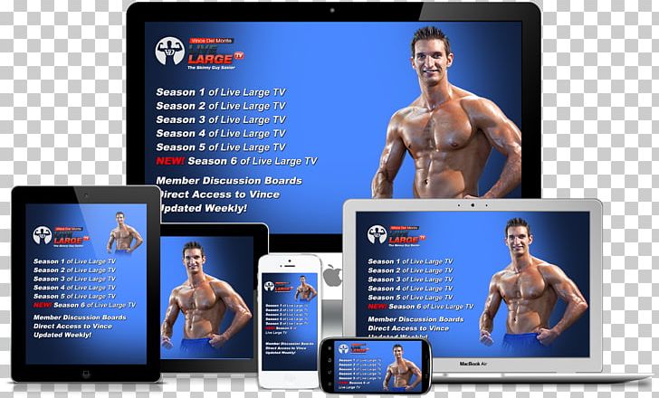 Living Large: The Skinny Guy's Guide To No-Nonsense Muscle Building Television Electronics Muscle Hypertrophy Brand PNG, Clipart,  Free PNG Download