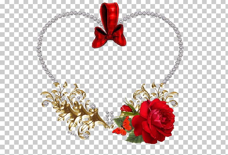 Garden Roses Flower Heart Valentine's Day PNG, Clipart, Animation, Body Jewelry, Christmas Ornament, Cut Flowers, Fashion Accessory Free PNG Download
