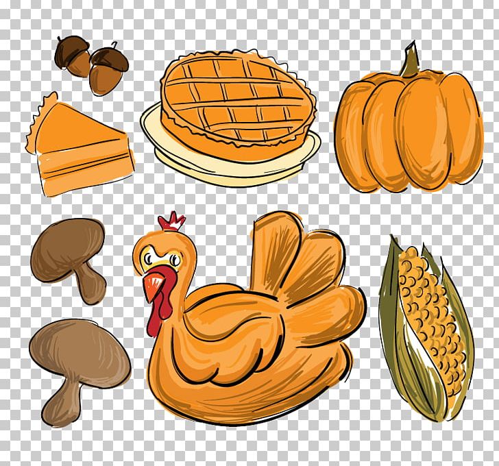Thanksgiving Dinner Drawing Food PNG, Clipart, Calabaza, Cartoon, Color, Color Pencil, Colors Free PNG Download