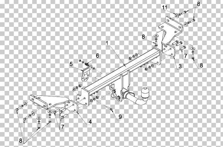 Attelage HYUNDAI Tucson (09/15-) Rdsoh Car Drawbar PNG, Clipart, Angle, Auto, Auto Part, Black And White, Brak Free PNG Download