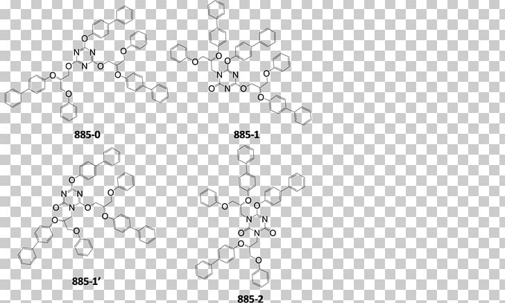 Cyanurate Chemistry 1 PNG, Clipart, 4biphenylol, Angle, Area, Black And White, Body Jewelry Free PNG Download