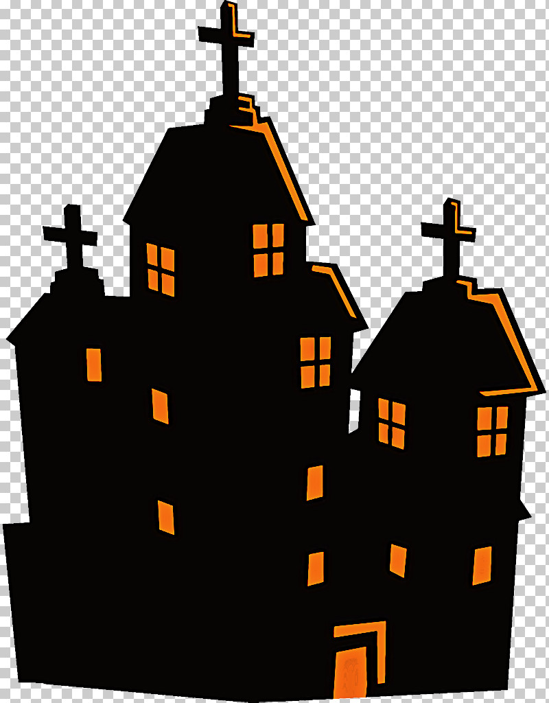 Haunted House Halloween Haunted Halloween PNG, Clipart, Architecture, Building, Chapel, Church, Facade Free PNG Download