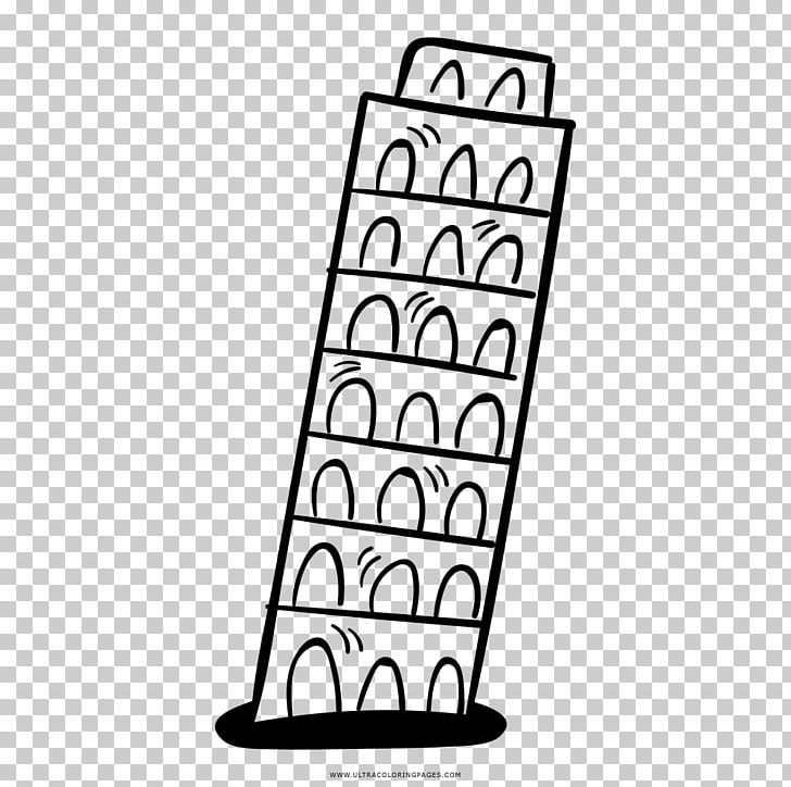Leaning Tower Of Pisa Drawing Coloring Book PNG, Clipart, Angle, Area, Black, Black And White, Coloring Book Free PNG Download