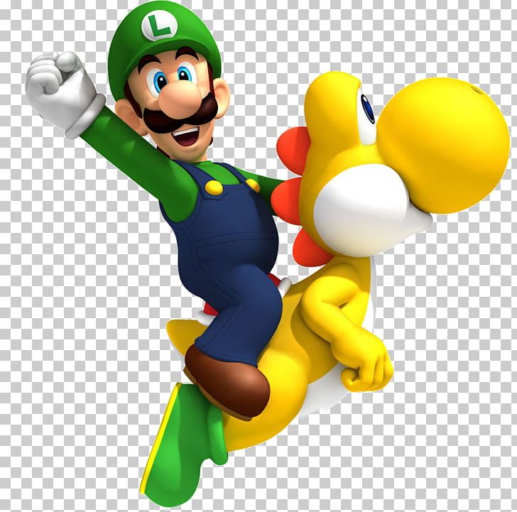 Mario & Yoshi New Super Mario Bros. Wii PNG, Clipart, Cartoon, Fictional Character, Figurine, Gaming, Luigi Free PNG Download