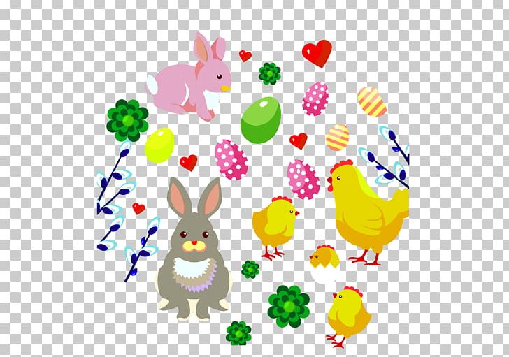 Easter Bunny Illustration PNG, Clipart, Art, Cartoon, Chick, Chicken Vector, Chicken Wings Free PNG Download