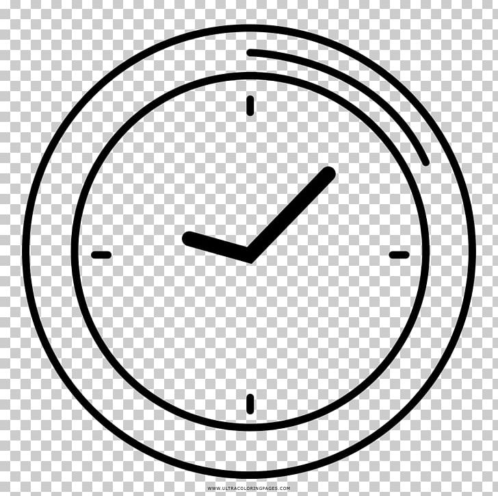 Clock Drawing Coloring Book Line Art Black And White PNG, Clipart, Alarm Clocks, Angle, Area, Ausmalbild, Black And White Free PNG Download