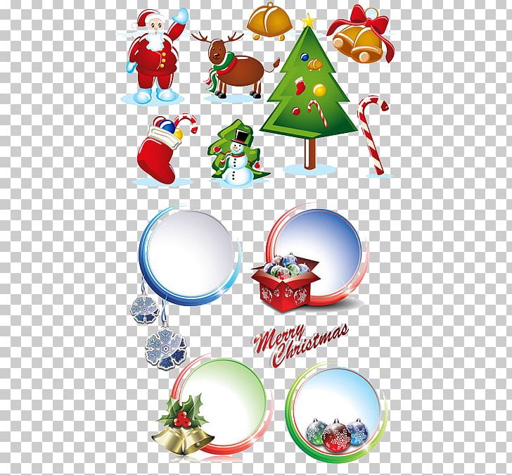 Santa Claus Reindeer Christmas Tree PNG, Clipart, Artwork, Cdr, Christmas, Christmas Border, Christmas Decoration Free PNG Download