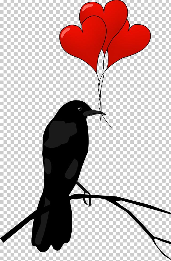 Valentine's Day Free Content Heart PNG, Clipart, Animals, Art, Beak, Bird, Black And White Free PNG Download