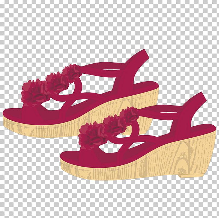 Flip-flops Sandal Shoe Leather PNG, Clipart, Beautiful Lady, Clothing, Designer, Element, Euclidean Vector Free PNG Download