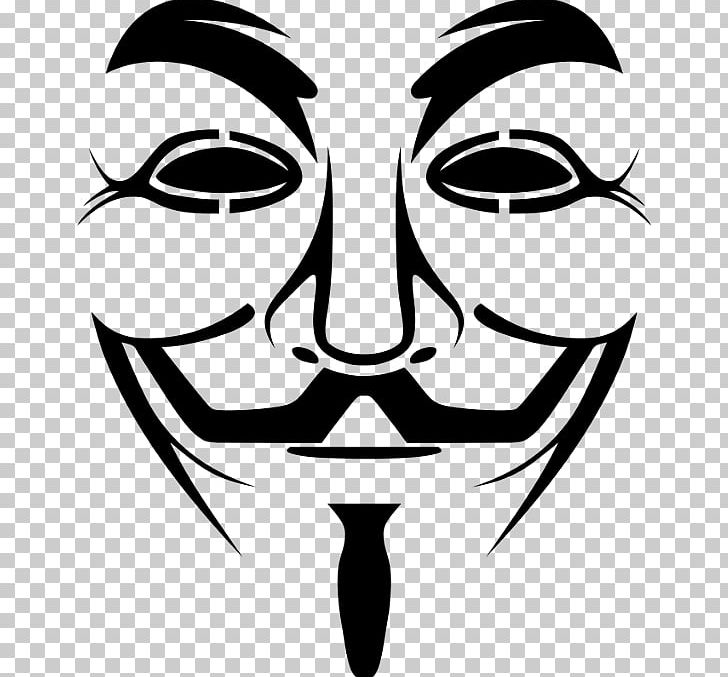 Guy Fawkes Mask PNG, Clipart, Anonymous, Art, Artwork, Black And White, Computer Icons Free PNG Download