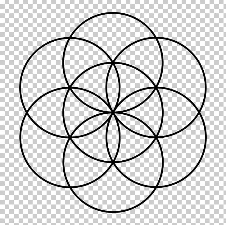 Sacred Geometry Overlapping Circles Grid PNG, Clipart, Area, Art, Black And White, Circle, Drawing Free PNG Download