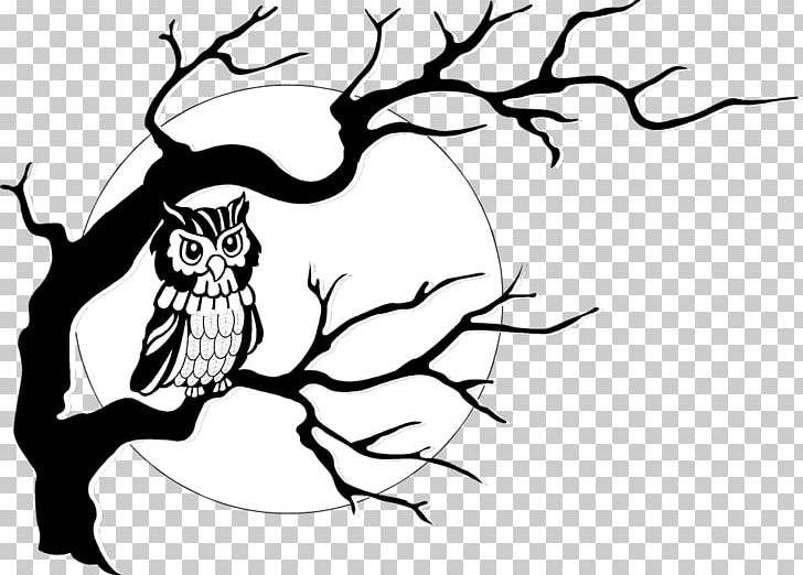 Owl Tree PNG, Clipart, Animals, Art, Artwork, Barred Owl, Beak Free PNG Download