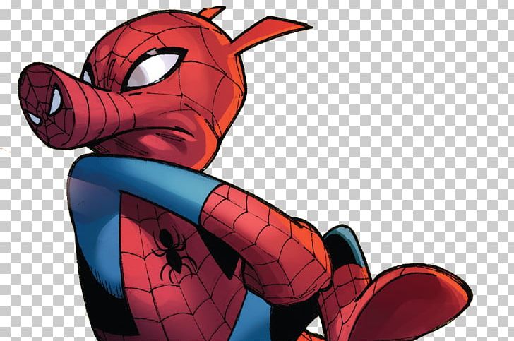 Spider-Man Spider-Verse Spider Pig Spider-Ham PNG, Clipart, Cartoon, Deviantart, Earth616, Fiction, Fictional Character Free PNG Download