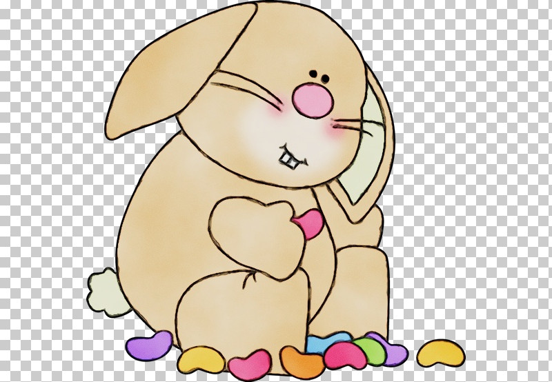 Easter Bunny PNG, Clipart, Animal Figure, Cartoon, Easter Bunny, Nose, Paint Free PNG Download