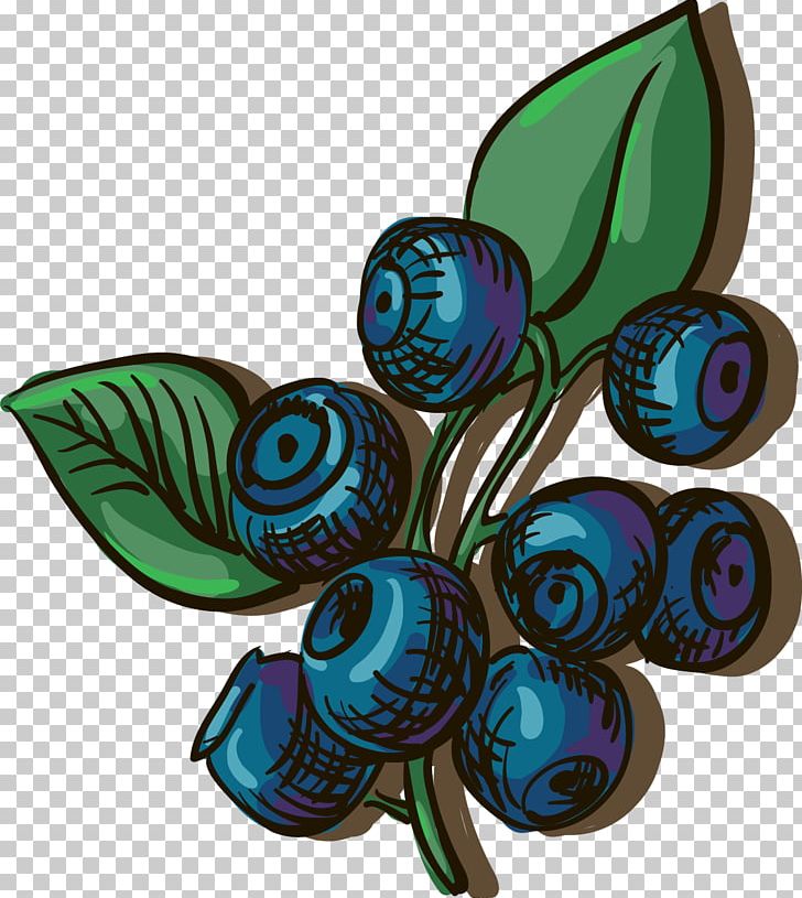Blueberry Adobe Illustrator Illustration PNG, Clipart, Auglis, Blueberry Vector, Butterfly, Fruit, Handpainted Flowers Free PNG Download