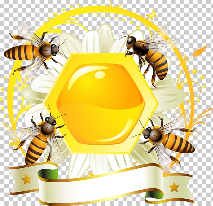 Honey Bee Honey Bee Label Honeycomb PNG, Clipart, Arthropod, Bee, Beehive, Christmas Decoration, Collecting Free PNG Download