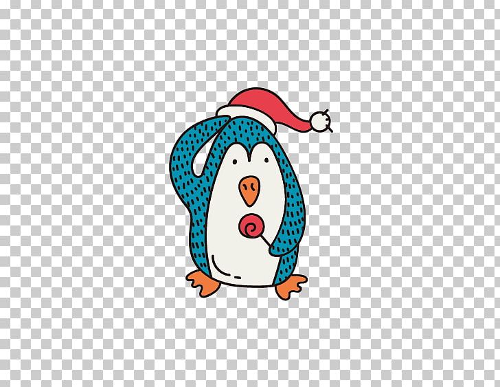 Penguin Christmas Card Santa Claus PNG, Clipart, Animals, Bird, Cartoon, Cartoon Characters, Christmas Card Free PNG Download