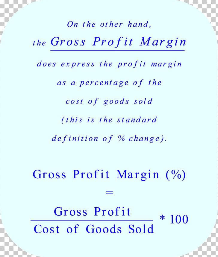 Profit Margin Gross Profit Gross Margin Contribution Margin Income Statement PNG, Clipart, Blue, Calculation, Contribution Margin, Cost Of Goods Sold, Document Free PNG Download