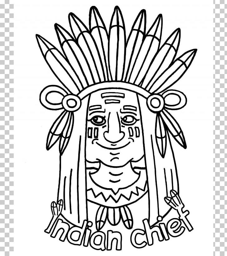 native american clip art black and white for kids