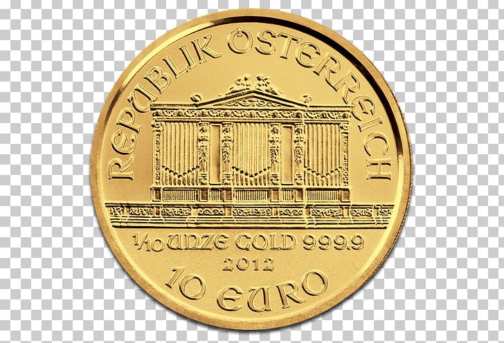 Coin Vienna Philharmonic Gold Ounce PNG, Clipart, Austria, Austrian, Bronze Medal, Bullion Coin, Cash Free PNG Download
