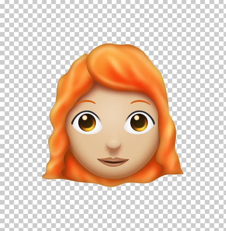 Emoji Red Hair IPhone Text Messaging Emoticon PNG, Clipart, Cheek, Email, Emoji, Emoticon, Eye Free PNG Download