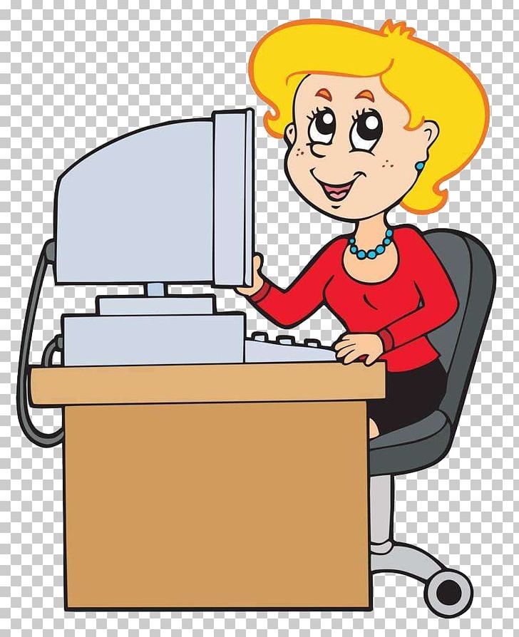 Cartoon Secretary PNG, Clipart, Clerk, Cloud Computing, Computer Logo, Computer Network, Conversation Free PNG Download