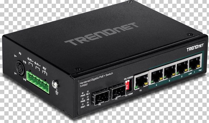Network Switch Gigabit Ethernet TRENDnet Power Over Ethernet Computer Network PNG, Clipart, Computer Network, Computer Port, Din, Din Rail, Electronic Device Free PNG Download