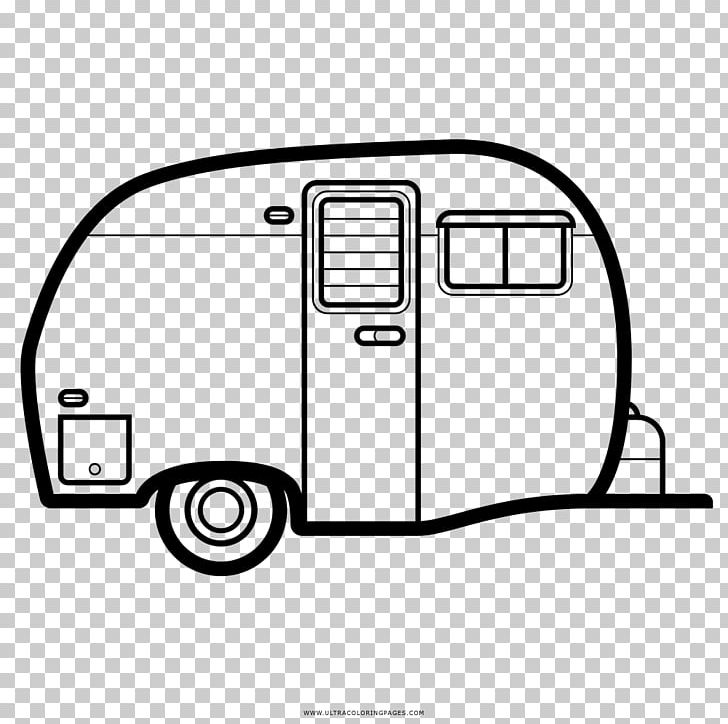 Drawing Caravan Campervans Coloring Book Motor Vehicle PNG, Clipart, Angle, Area, Automotive Design, Auto Part, Black Free PNG Download