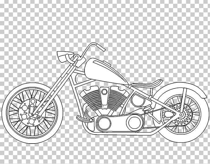 Chopper Motorcycle Coloring Book Harley-Davidson Car PNG, Clipart, Area, Artwork, Auto Part, Bicycle, Bicycle Accessory Free PNG Download