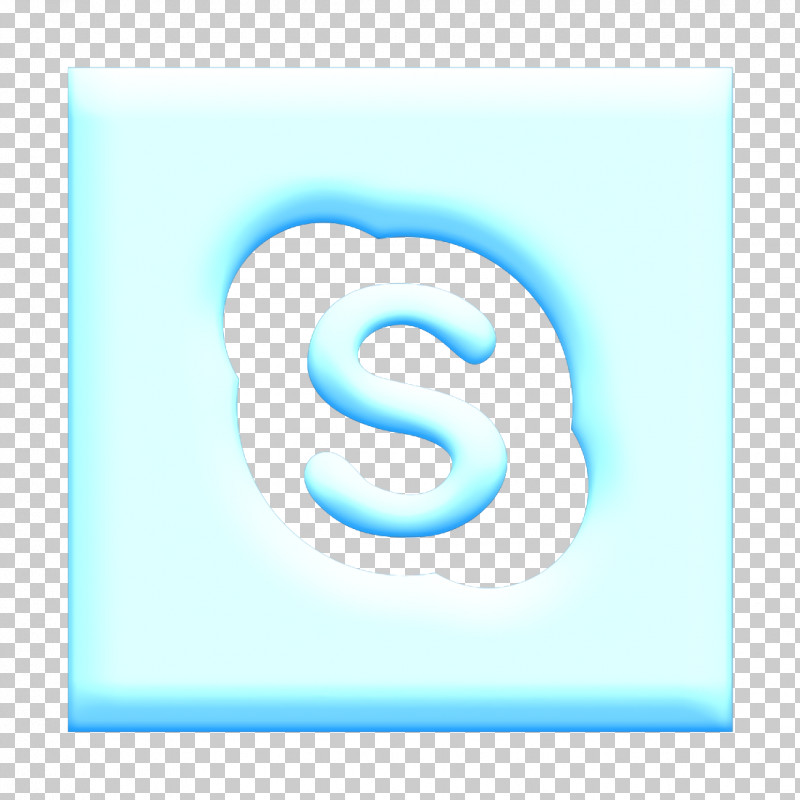 Skype Icon Square Icon PNG, Clipart, Aqua, Circle, Electric Blue, Logo, Number Free PNG Download