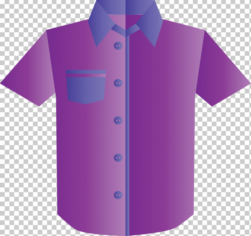 Clothing Purple Violet Sleeve T-shirt PNG, Clipart, Button, Clothing, Collar, Dress Shirt, Lilac Free PNG Download