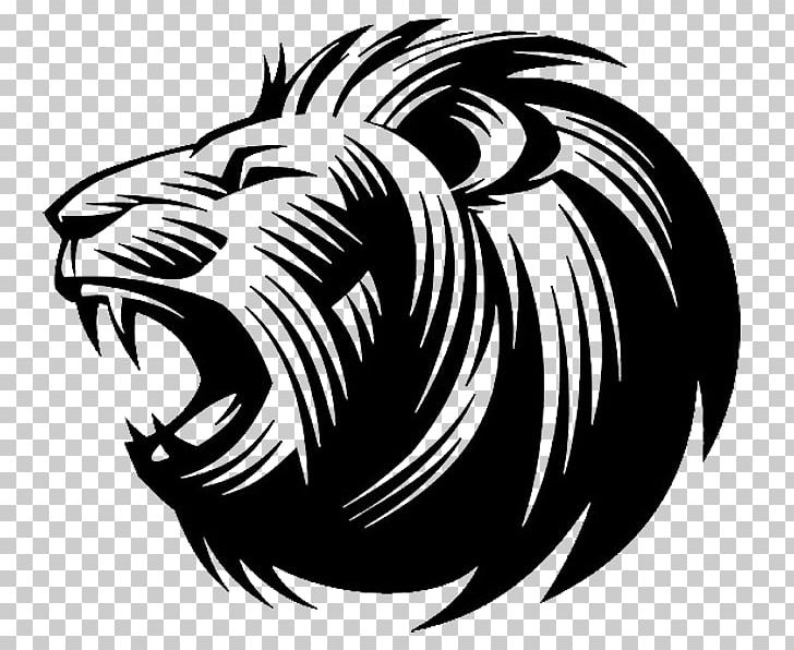 Lion's Roar Silhouette PNG, Clipart, Abstract Lines, Animals, Art, Big Cats, Black Free PNG Download