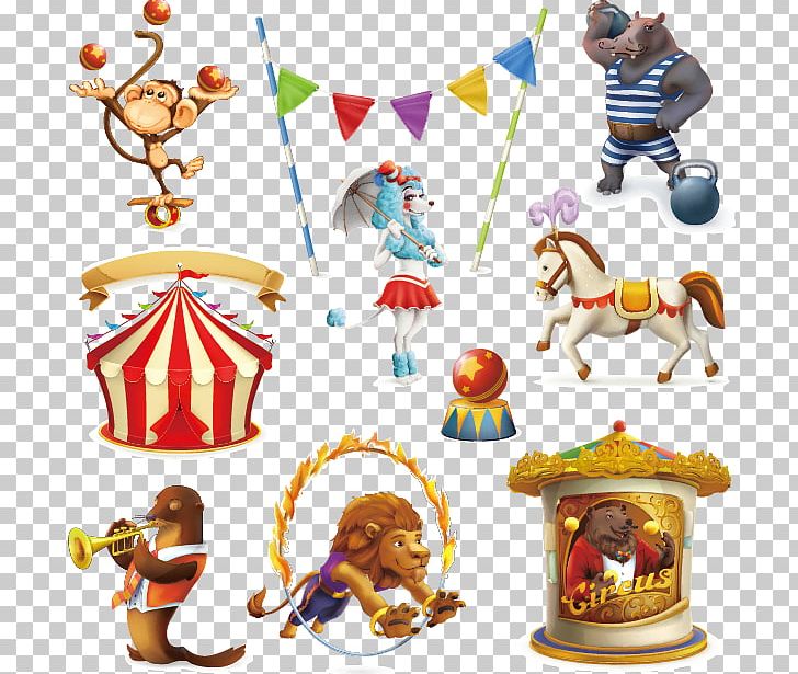 Hippopotamus Circus Cartoon Illustration PNG, Clipart, Animal, Buffalo, Bunting, Cir, Design Element Free PNG Download