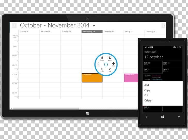User Interface Week Month Calendar Universal Windows Platform PNG, Clipart, Brand, Calendar, Communication, Context Menu, Cut Copy And Paste Free PNG Download
