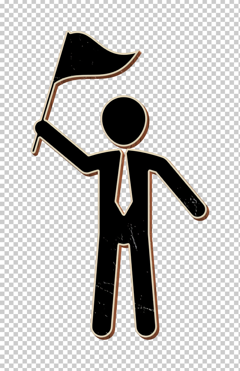 Man Standing Rising A Flag In His Right Hand Icon Humans Resources Icon Right Icon PNG, Clipart, Chemical Symbol, Chemistry, Humans Resources Icon, Meter, People Icon Free PNG Download
