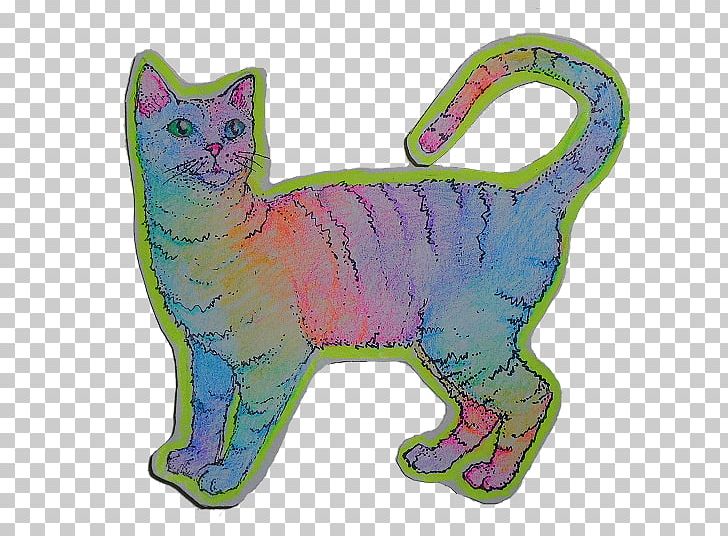 Whiskers Kitten Sticker Psychedelia PNG, Clipart, Animal Figure, Animals, Art, Carnivoran, Cat Free PNG Download