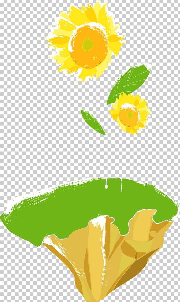 Island Watercolor Painting Green PNG, Clipart, Area, Background Green, Cartoon, Common Sunflower, Designer Free PNG Download