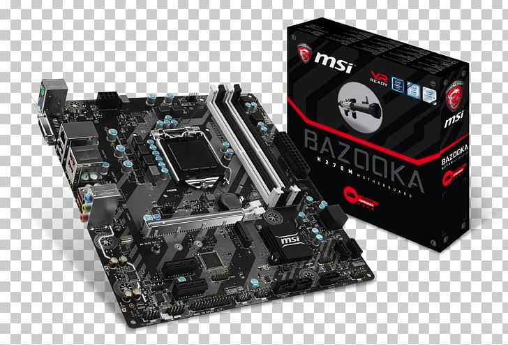 Intel LGA 1151 Motherboard MicroATX MSI B250M BAZOOKA PNG, Clipart, Atx, Computer Component, Computer Cooling, Computer Hardware, Cpu Free PNG Download