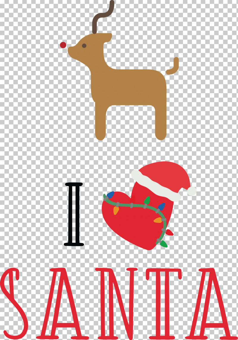 I Love Santa Santa Christmas PNG, Clipart, Black, Christmas, Fine Arts, Highdefinition Video, I Love Santa Free PNG Download