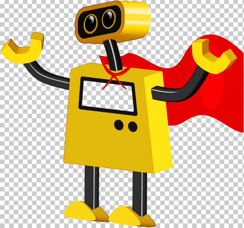Yellow Cartoon Machine Technology Robot PNG, Clipart, Cartoon, Machine, Robot, Sign, Technology Free PNG Download