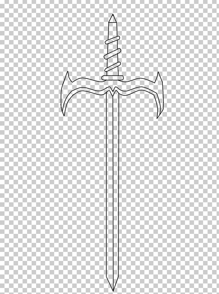 Sword Line Art Angle PNG, Clipart, Angle, Cold Weapon, Coloring Pages, Cross, Deviantart Free PNG Download
