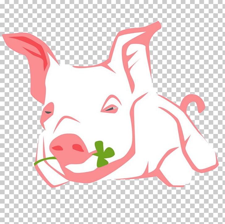 Domestic Pig Dog Illustration PNG, Clipart, Animal, Animals, Art, Carnivoran, Cartoon Free PNG Download