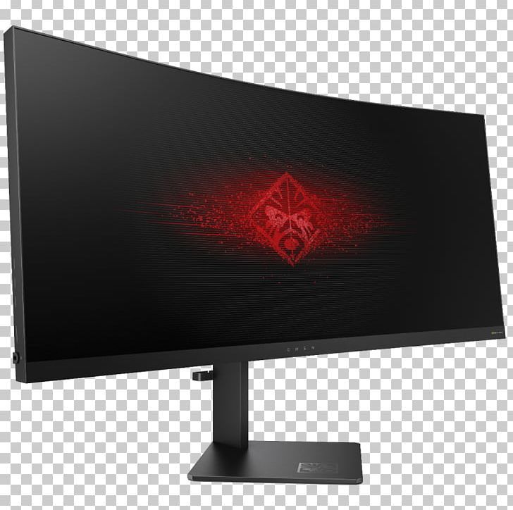Hewlett-Packard HP OMEN X 35IN CURVED DISPLAYY X3W57AA Computer Monitors 21:9 Aspect Ratio Nvidia G-Sync PNG, Clipart, 219 Aspect Ratio, Brands, Computer Monitor, Computer Monitor Accessory, Computer Monitors Free PNG Download