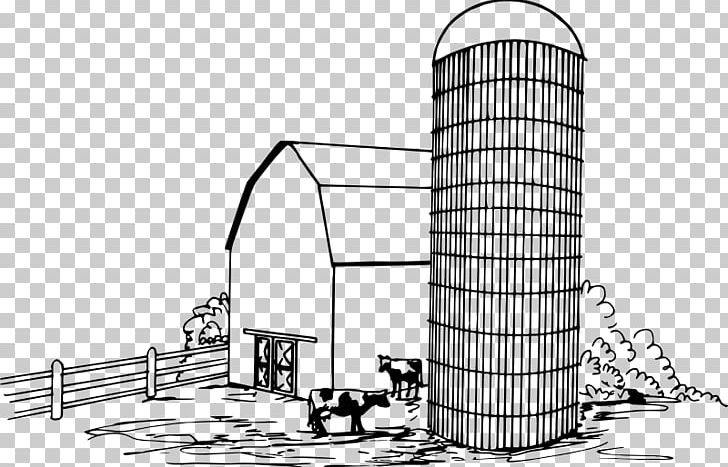 Silo Agriculture Drawing Barn PNG, Clipart, Agriculture, Architecture, Area, Barn, Black And White Free PNG Download