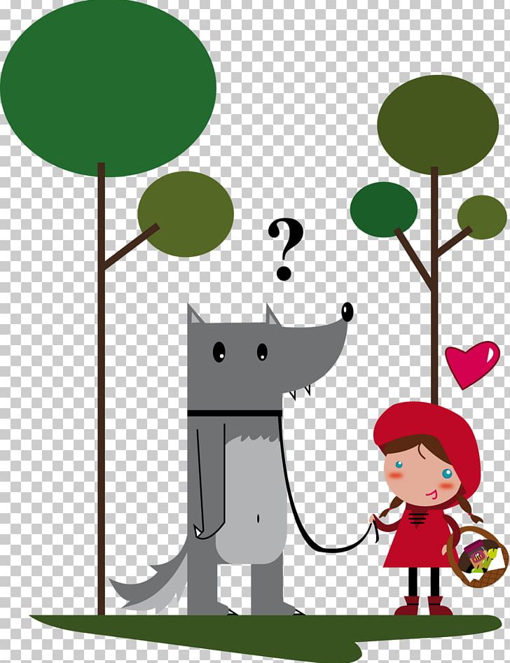 Little Red Riding Hood Big Bad Wolf Gray Wolf Short Story Fairy Tale PNG, Clipart, Area, Artwork, Big Bad Wolf, Character, Cuento Infantil Free PNG Download