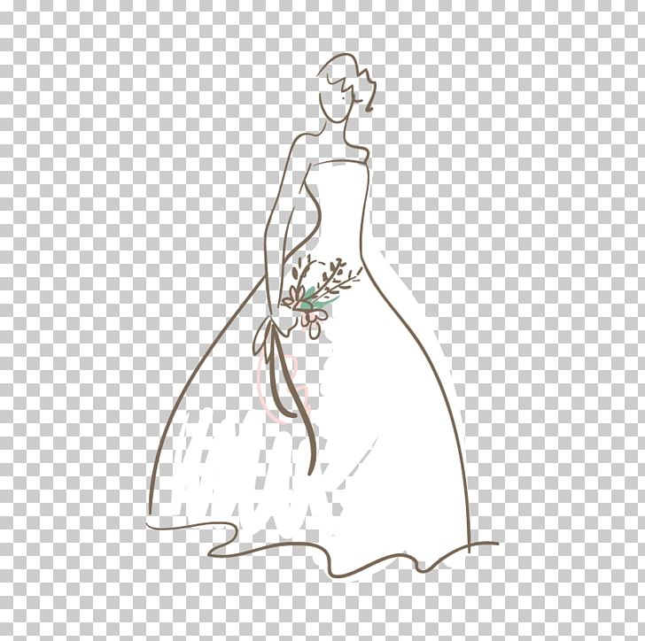 Wedding Dress White Bride PNG, Clipart, Arm, Art, Bride And Groom, Bridegroom, Brides Free PNG Download