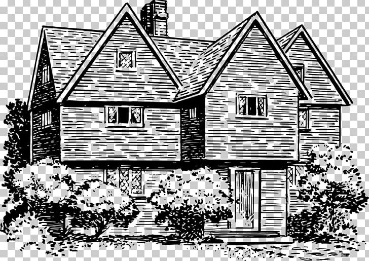 House PNG, Clipart, Architecture, Black And White, Building, Computer Icons, Cottage Free PNG Download