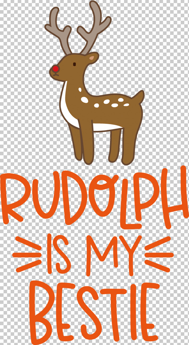 Rudolph Is My Bestie Rudolph Deer PNG, Clipart, Animal Figurine, Biology, Christmas, Deer, Geometry Free PNG Download