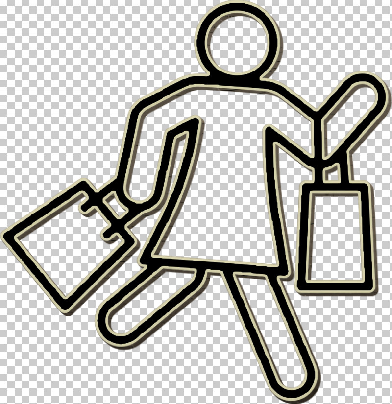 Shopper Icon Commerce Icon Woman With Shopping Icon PNG, Clipart, Black Friday Line Craft Icon, Commerce Icon, Computer, Laurel Wreath, Logo Free PNG Download