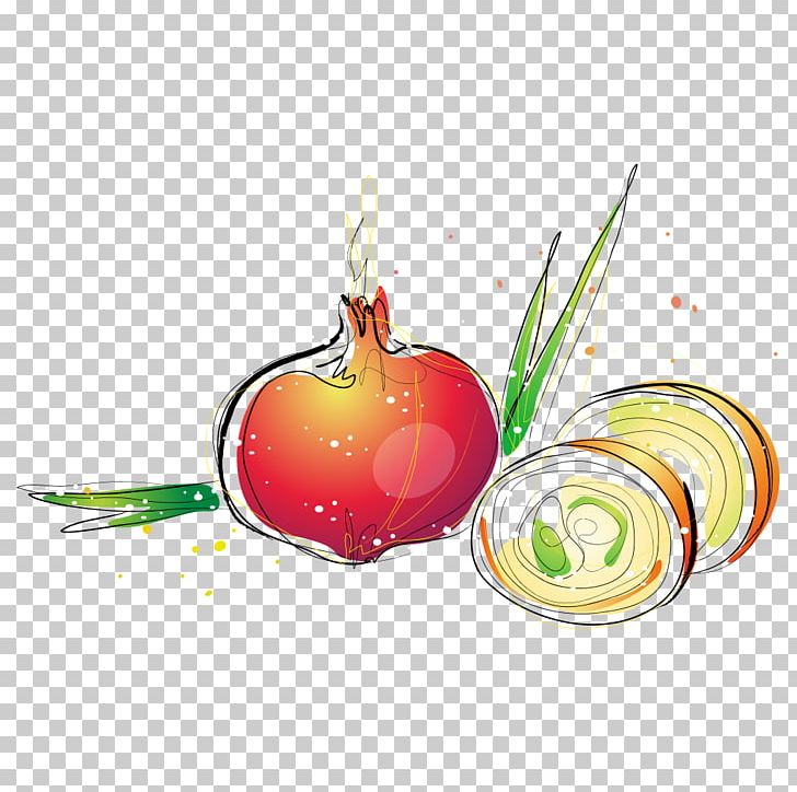 Apple Onion Illustration PNG, Clipart, Apple, Auglis, Cartoon, Cartoon Vegetables, Christmas Ornament Free PNG Download